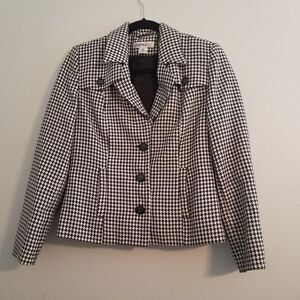 Black & White Houndstooth Blazer sz 6p